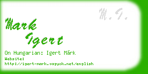 mark igert business card